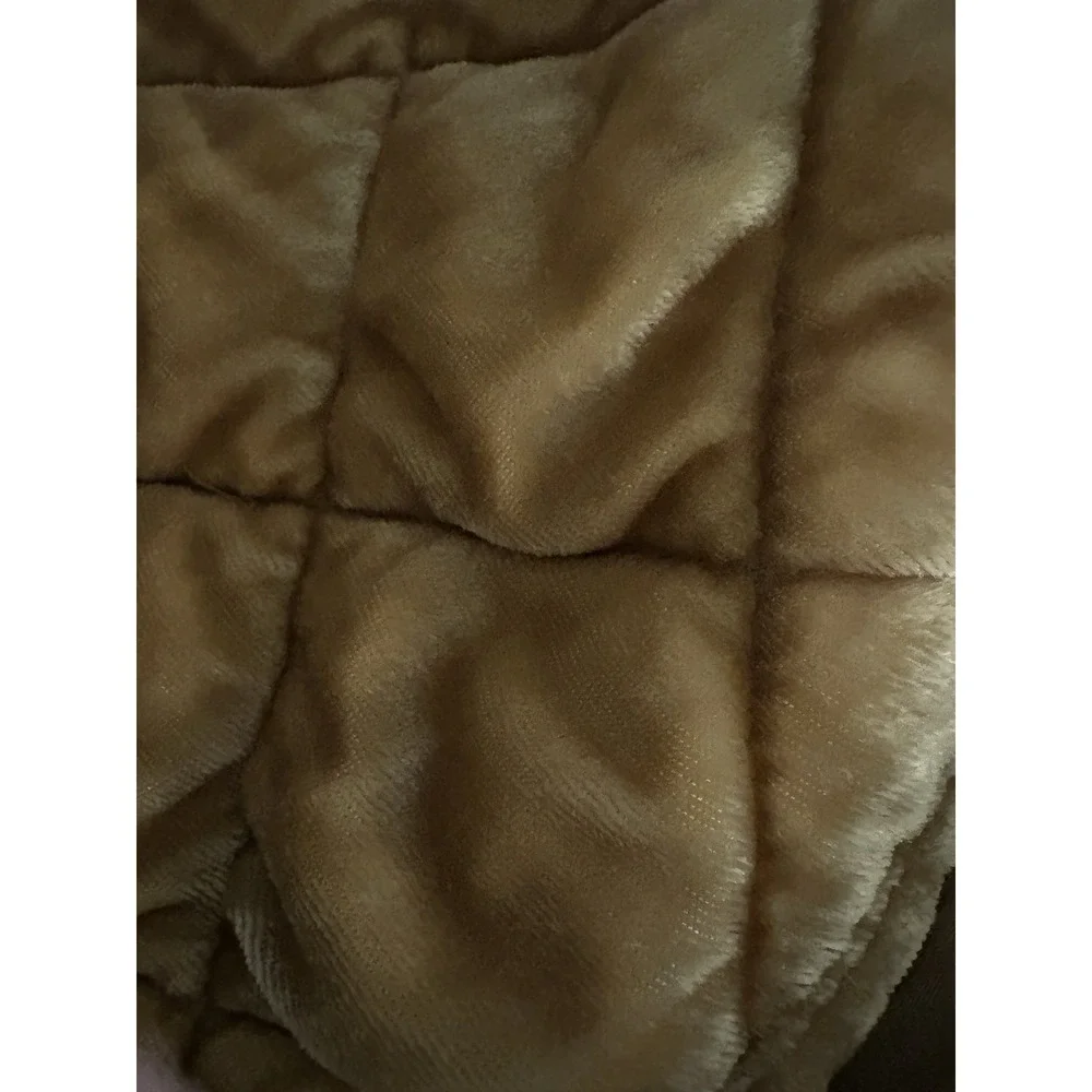 2 Pottery Barn Golden Brown Viscose Velvet King Pillow Shams